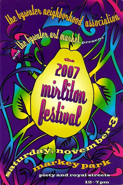 Mirliton Festival in New Orleans Bywater.
